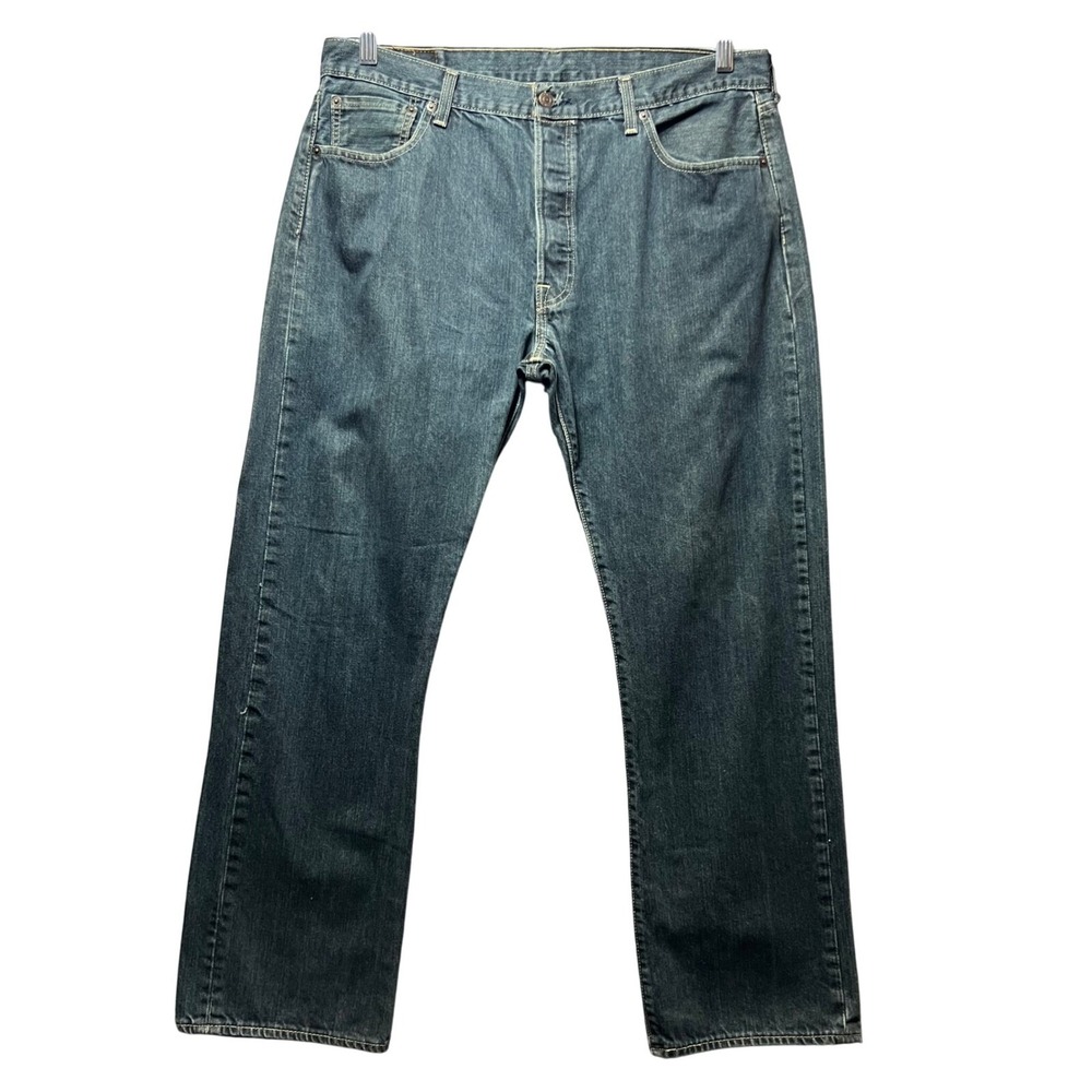 Levi's 501 Jeans‎ Button Fly Denim Straight Leg Blue Jeans 36x30